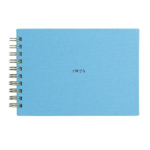 LABCLIP 2025年 ダイアリー A6 [マンスリー ブロック] 1月始まり スケッチ スカイ 2512R01-SK