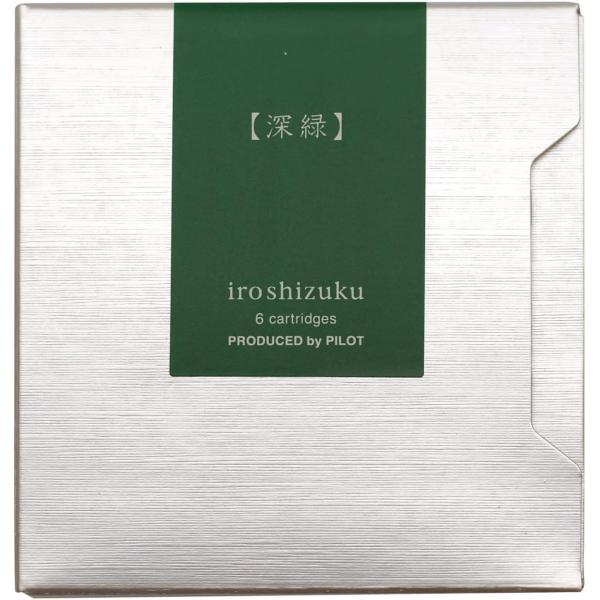 パイロット 万年筆カートリッジ iroshizuku 色彩雫 IRF-6S-SHR 深緑 シャイニー...