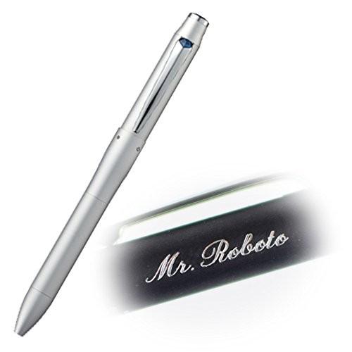 【名入れ】三菱ジェットストリームプライム 3＆1 0.7mm シルバー 4機能ペン 黒赤青+シャープ...