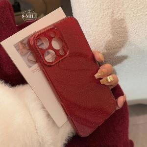 「送料無料」ワインレッド スマホケース iPh...の詳細画像4