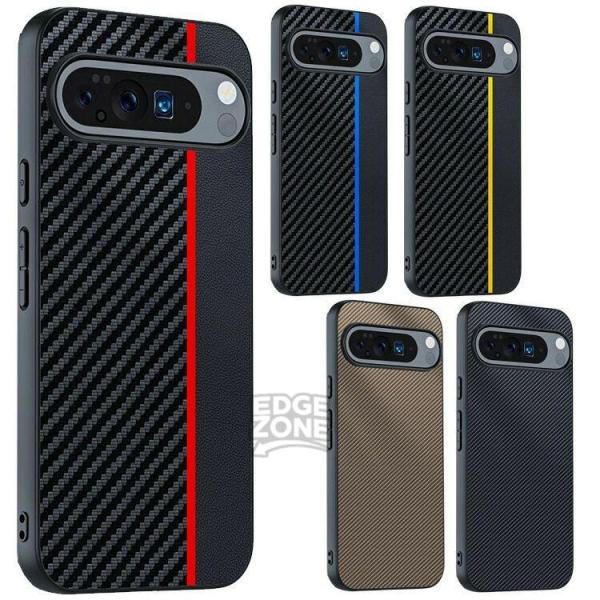 Pixel10 ケース PUレザー Pixel10 Pro / Pixel10 Pro XL カーボ...