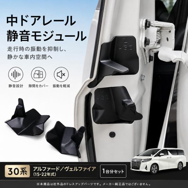 送料無料 アルファード 30系 40系 ヴェルファイア 30系 40系 スライドドアレール 遮音モジ...