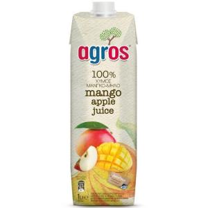 agros マンゴーアップルジュース 1L 12本入 1箱 果汁100％ 濃縮還元