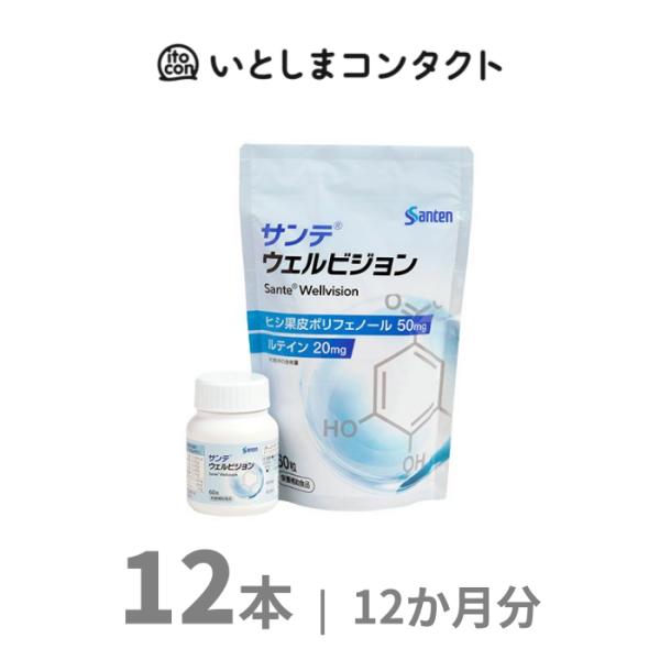 [参天製薬] サンテ ウェルビジョン 60粒 12個