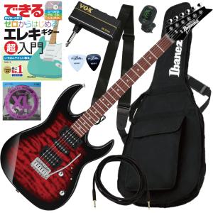 調整済で弾きやすい Ibanez / GRX70QA エレキギター初心者セット｜itogakki