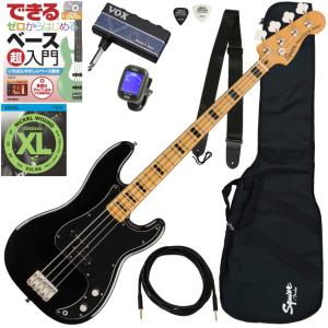 レア! Squier PJ エレキベース 弦楽器 ブラック Affinity Fender（フェンダー） 調整済だから弾きやすいSquier AFFINITY PJ BASS