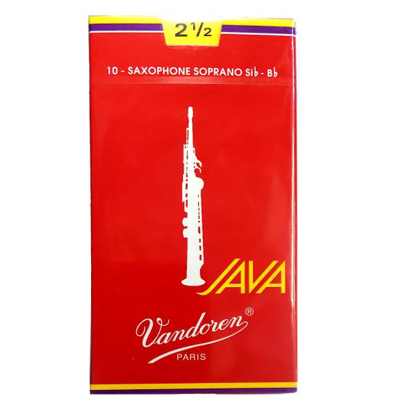 Vandoren / ソプラノサックス用リード 2 1/2-JAVAジャバ ファイルド レッドカット...