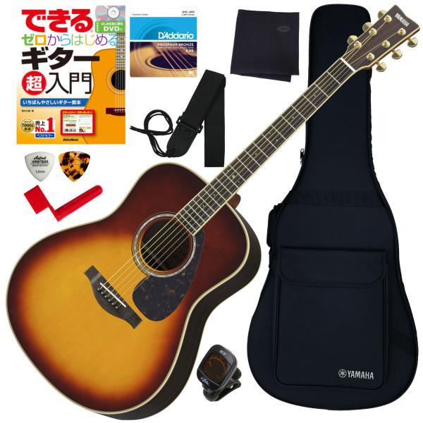 初心者も安心 調整済で弾きやすいYAMAHA LL6 ARE BSアコギ初心者セット