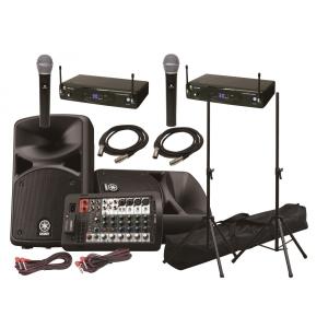 YAMAHAポータブルPAシステム+2ワイヤレスマイクSET400W｜itogakki