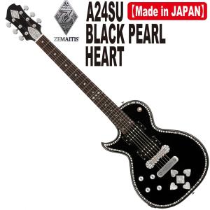 特価!!調整済で弾きやすい国産Zemaitis/A24SU LH Black Pearl Heart｜itogakki