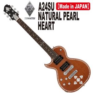 特価!!調整済で弾きやすい国産Zemaitis/A24SU LH Natural Pearl Heart｜itogakki