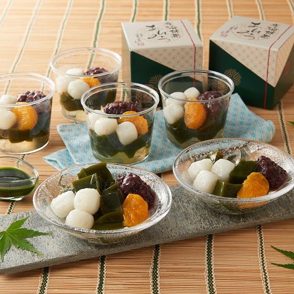 御中元 お中元 帰省土産 夏ギフト お菓子   抹茶スイーツ 和菓子 あんみつ 宇治抹茶あんみつ 6...