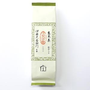 伊藤久右衛門 徳用 お茶 宇治茶 お歳暮 御歳暮 お取り寄せ カテキン 【増量】 抹茶入り玄米茶 200ｇ×3本セット § 京都 お土産