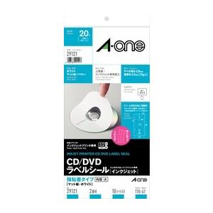 エーワン CD／DVDラベルシール［レーザープリンタ］ 強粘着タイプ