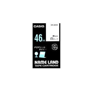 カシオ計算機 ＮＬテープ ＸＲ−４６ＷＥ 白黒４６ｍｍ