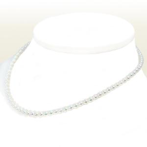 あこや真珠ベビーパールネックレス＜3〜3.5mm＞アジャスター・シルバー 