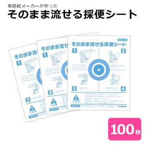 そのまま流せる採便シート 100枚入 健康診断 健診 検診 検便 採便用 66100501 _代引不可 IST｜イトマンダイレクト Yahoo!店