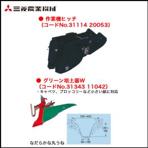 三菱（MITSUBISHI） 作業機ヒッチ&ニューイエロー培土器 MFR30用コード