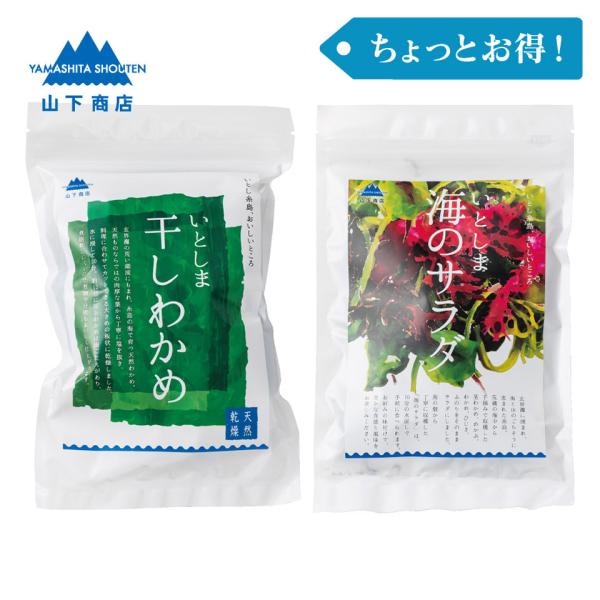 ［ちょっとお得！］干しわかめ・海のサラダ【山下商店】海藻　低カロリー　ヘルシー　ミネラル　海の恵　さ...