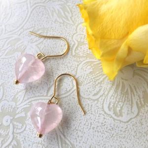 水晶 クラック水晶 ピアス クリア系 ハンドメイド 天然石 サージカル