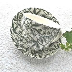 BURLEIGH（バーレイ） バーガスチンツ カップ ソーサー ブルー系 花柄