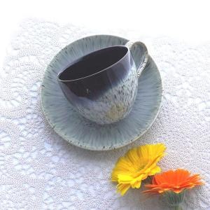 茶道具 菓子器 喰籠 志戸呂焼き 青海波 広前心斎作 喰篭 喰ろう じき