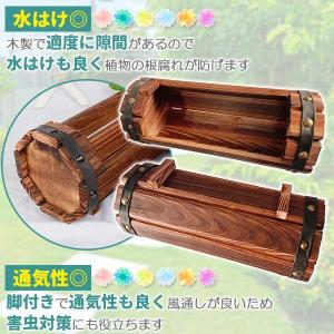 プランター 木製 セット ウッドプランター 鉢...の詳細画像2