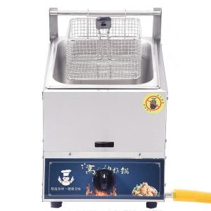 ガスフライヤー 1/2槽型フライヤー 業務用大型タイプガスフライヤー 10L/20L 大容量 ステンレス卓上揚げ物鍋