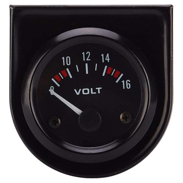 yiteng 自動車 高感度 52mm 電圧計 ボルトゲージメーター 電源の電圧 測定 電圧表示 8...