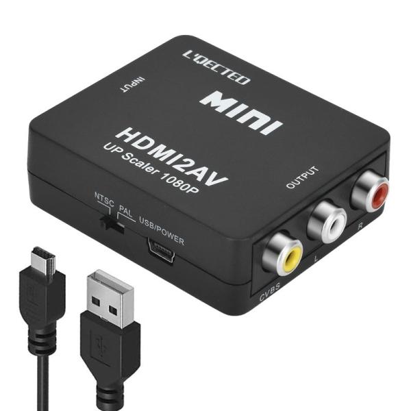 HDMI to RCA 変換コンバーター L&apos;QECTED hdmi からrca 1080P HDM...