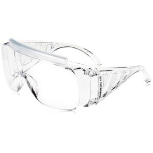 山本光学 YAMAMOTO NO.340 オーバーグラスタイプ保護めがね<小型眼鏡専用> 上部クッションバー付き ワイドテンプル クリア P｜itostore