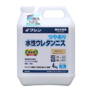 和信ペイント 水性ウレタンニス 透明クリヤー 4kg 941851｜itostore