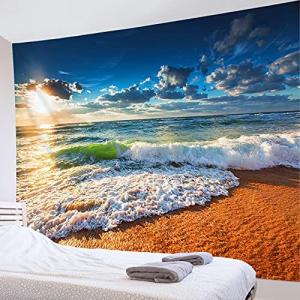 Lb 自然風景タペストリー ビーチと綺麗な空 おしゃれ 壁掛け インテリア ホーム装飾 モダン壁飾り 模様替え Beckshop 通販 Yahoo ショッピング