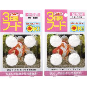 【メーカー直販】コメット【2個セット】【外出・旅行時に最適】3日間フード金魚用