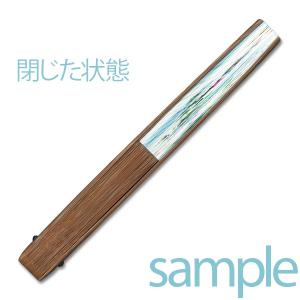 女性用紙扇子/カメリア(椿)(Db01)の詳細画像2