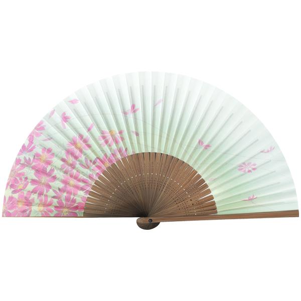 女性用 紙扇子 コスモス Db05 (B5021)