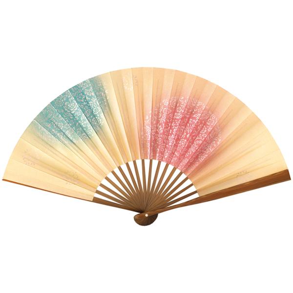 女性用京扇子/唐木写型　花丸(Db40)