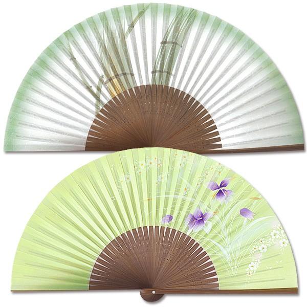 【化粧箱】ペアー扇子 竹＆蘭(Ia120)