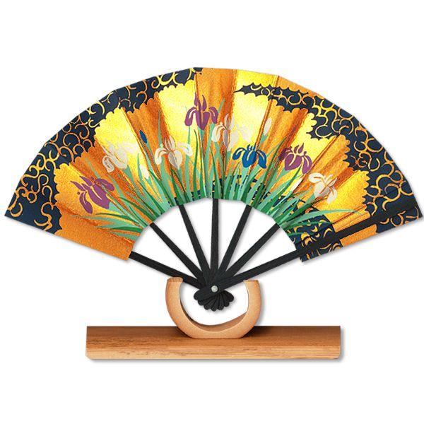 外国へのお土産/豆扇子 あやめ【扇子単品】(Rf012)