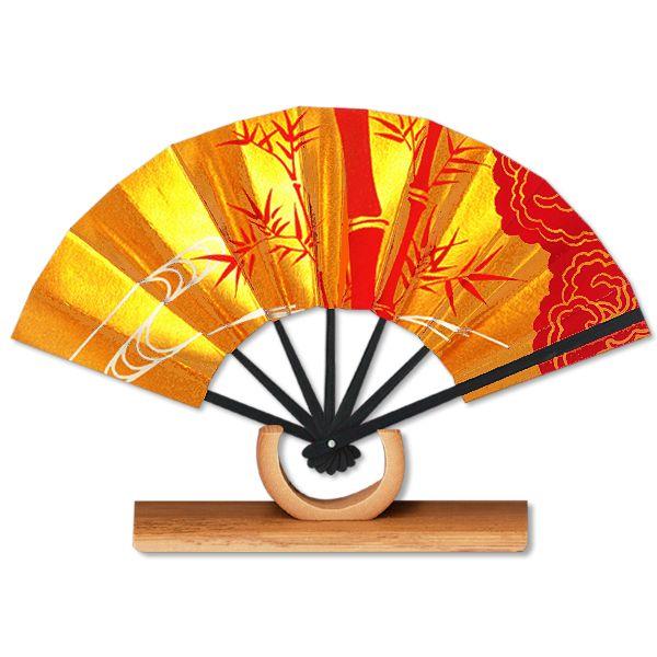 外国へのお土産/豆扇子 朱竹【扇子単品】(Rf013)