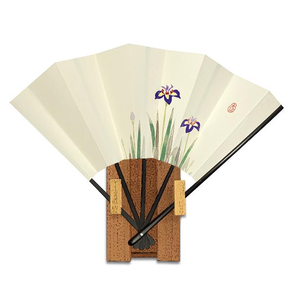 飾り京扇子/都の四季4/あやめ(T004)