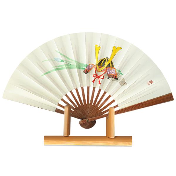 節句扇子/兜/飾り茶扇台付きセット(Tb02)