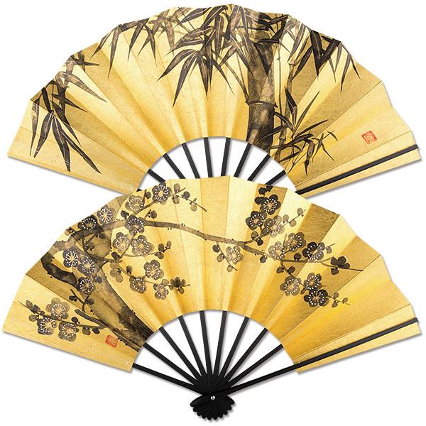 飾り京扇子/舞扇子タイプ 梅/竹(xe113)