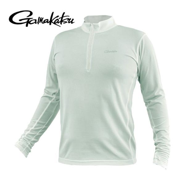 がまかつ ラグゼ  ドライリスタ ハーフジップ シャツ アイスグレー GL4020 サイズM　Gam...