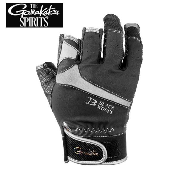 がまかつ2026年秋冬新製品ご予約 エルゴグリップグローブ(3本切)  BLACK WORKS GM...
