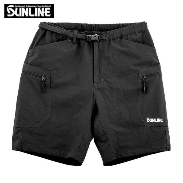プレゼント付！ フィッシングハーフパンツ SUW-05305 ブラック 2026年春夏 サンライン ...