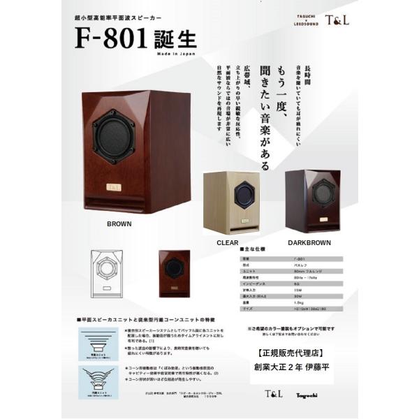 【T&amp;L】フロント/平面スピーカー F-801 H210xW138xD180mm 2本Set