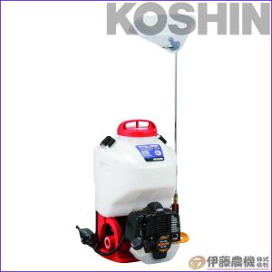 工進 KOSHIN エンジン式 背負い噴霧器、使用回数2回 工進（KOSHIN） 背負い式エンジン動噴 10L 2サイクル カスケード式