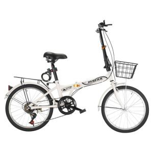 JIEBEIER 折りたたみ自転車 ホワイト JIEBEIER 自転車 折りたたみ自転車 20インチ 軽量 小径車 防滑タイヤ