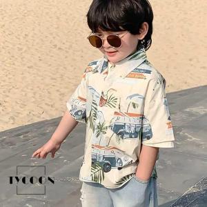 半袖 シャツ キッズ アロハシャツ 子供服 T...の詳細画像3